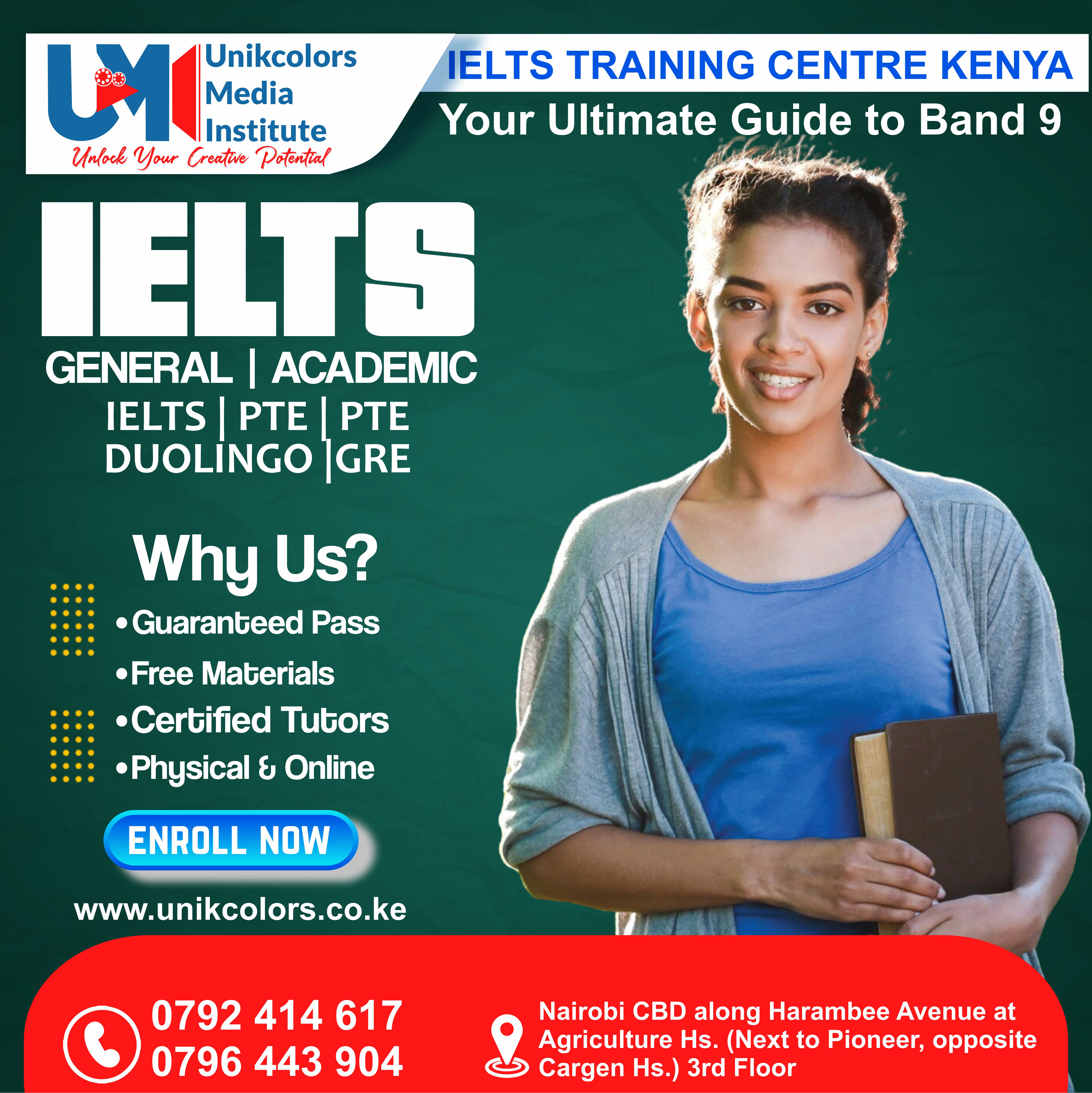 IELTS TRAINING CENTRE KENYA - IELTS PREPARATION | OET | TOEFL | PTE | GRE | DUOLINGO